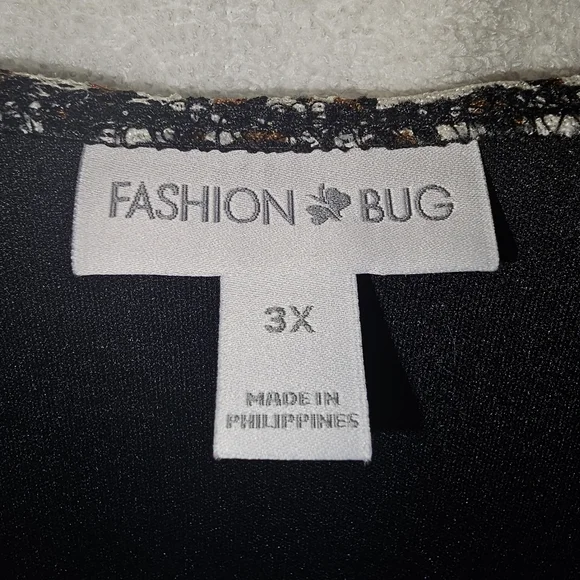 3x Vintage Fashion Bug Brown and Black Ruffled Sleeveless Top Animal Print - Picture 6 of 8